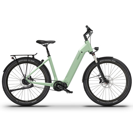 Produktbild eines HoheAcht AMO Urbeno E-Bike in der Variante " Bergminze "