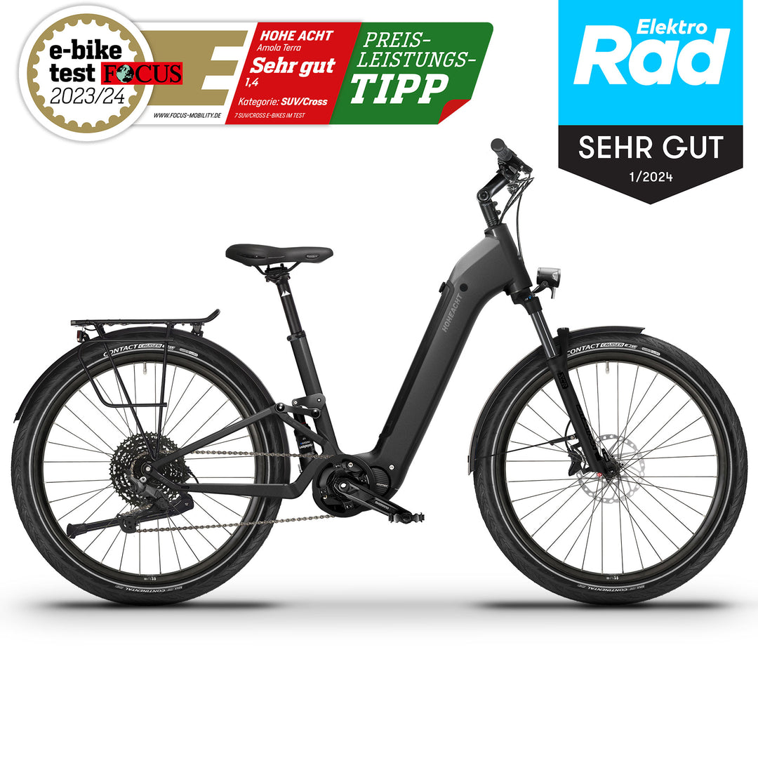 Produktbild eines HoheAcht AMOLA Terra E-Bike in der Variante " Vulkanschiefer "