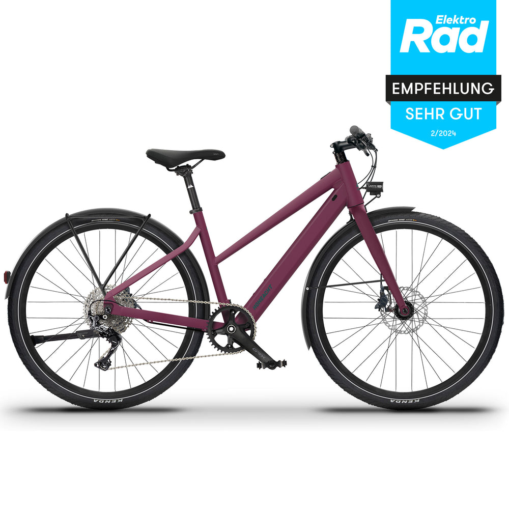 Produktbild eines HoheAcht LUMO Tereno | Trapez E-Bike in der Variante " Bergherz "