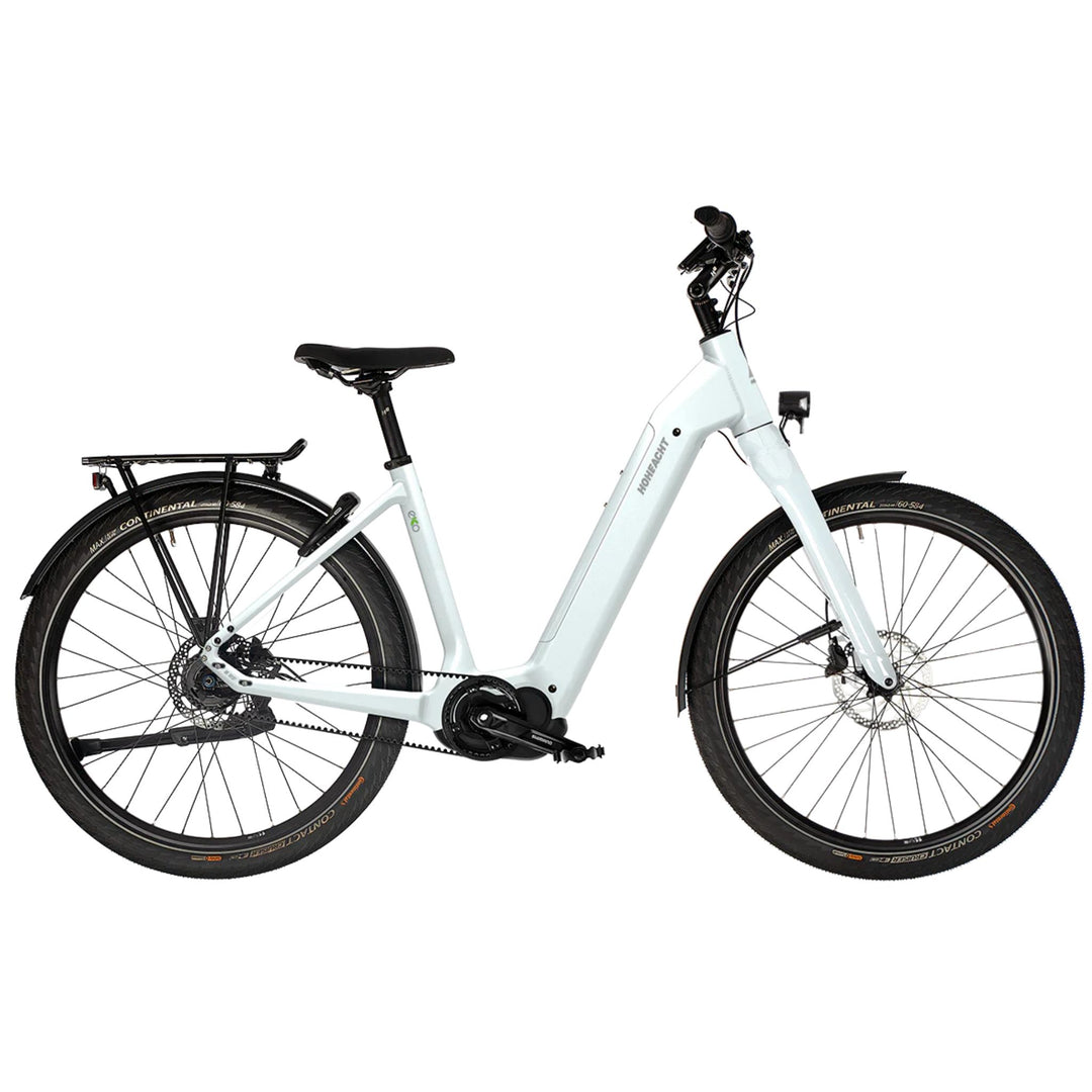 HoheAcht Amo EKO Facila 2022 E-Bike in Schneesturm, Seitenansicht