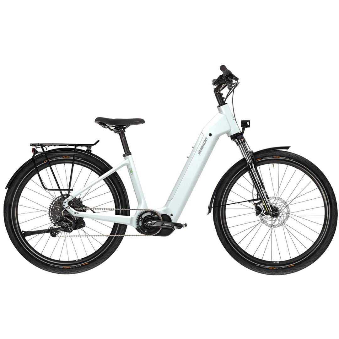 HoheAcht Amo EKO Terra 2022 E-Bike in Schneesturm, Seitenansicht